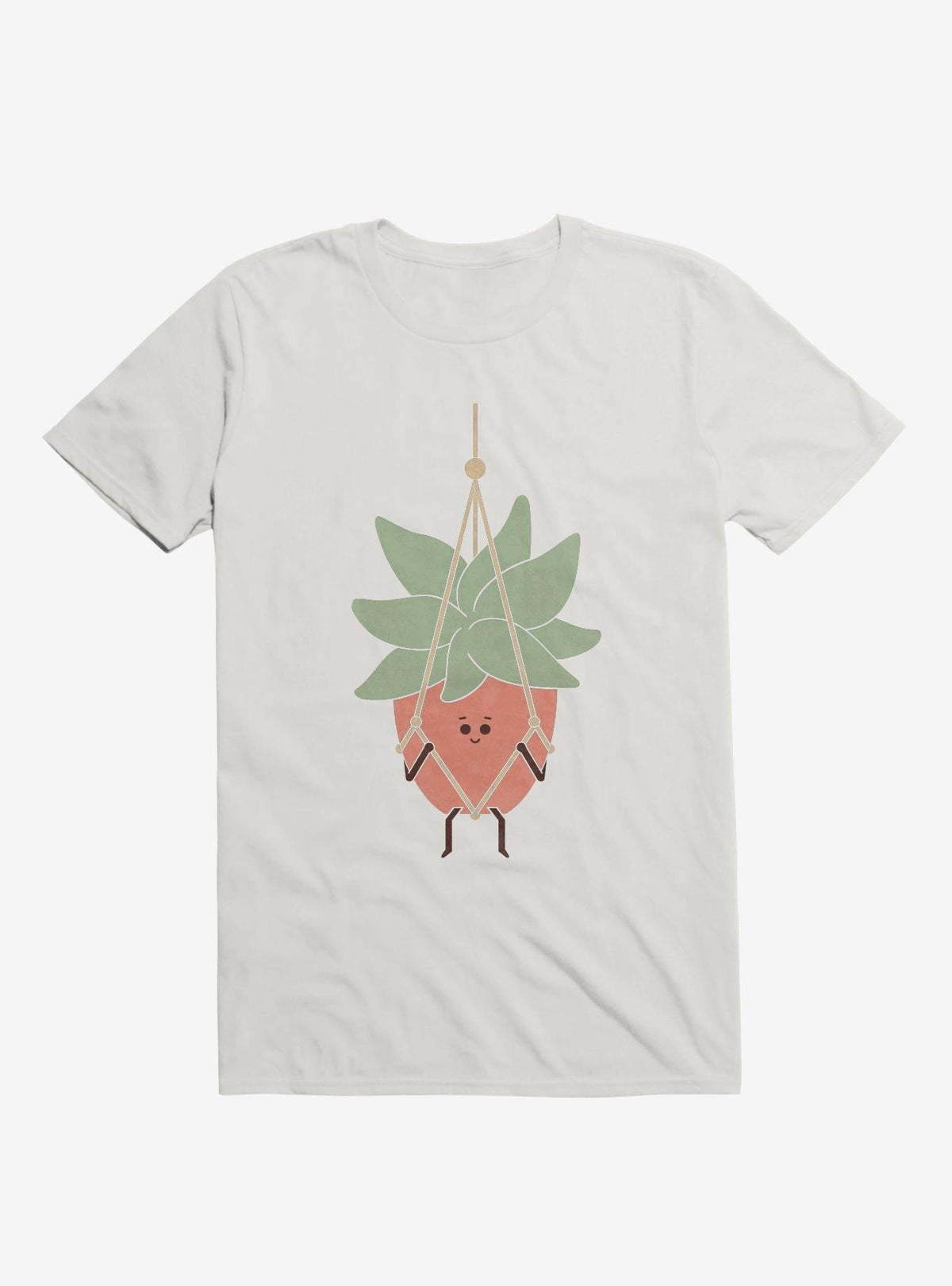 Hang In There House Plant White T Shirt T Shirt Premium Print Funny Quote