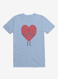 Heart Making Heart Hands Light Blue T Shirt T Shirt Viral TikTok Funny Quote