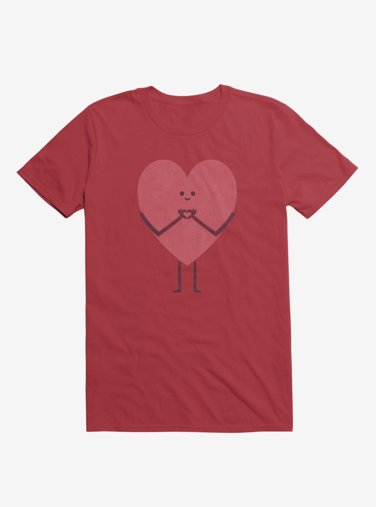 Heart Making Heart Hands Red T Shirt T Shirt Premium Print Gift Ready