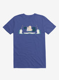 Penguin With Narwhals Laundry Day Royal Blue T Shirt T Shirt Streetwear Style Daily Wear