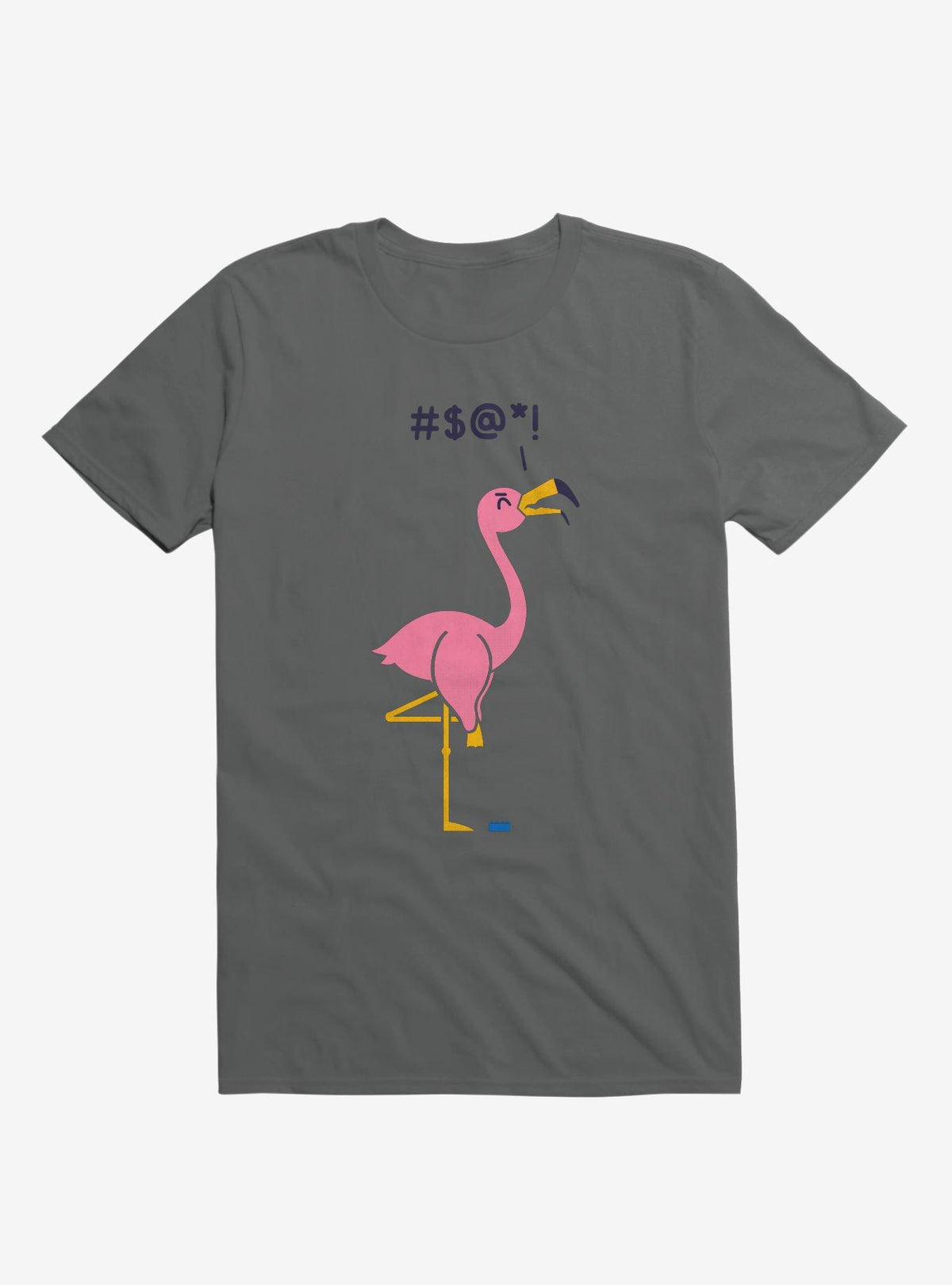 Ouch Flamingo Charcoal Grey T Shirt T Shirt Premium Print Humor Gift