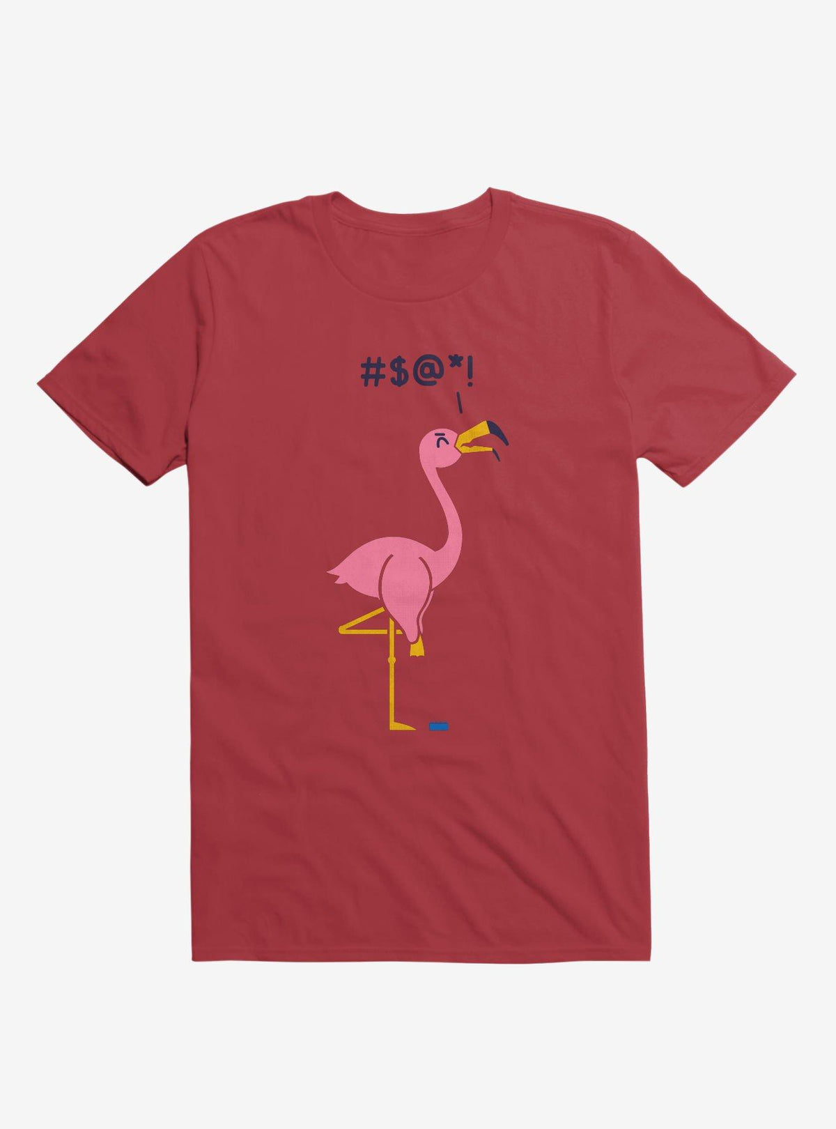 Ouch Flamingo Red T Shirt T Shirt Comfort Fit Humor Gift