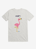 Ouch Flamingo White T Shirt T Shirt Streetwear Style Gift Ready