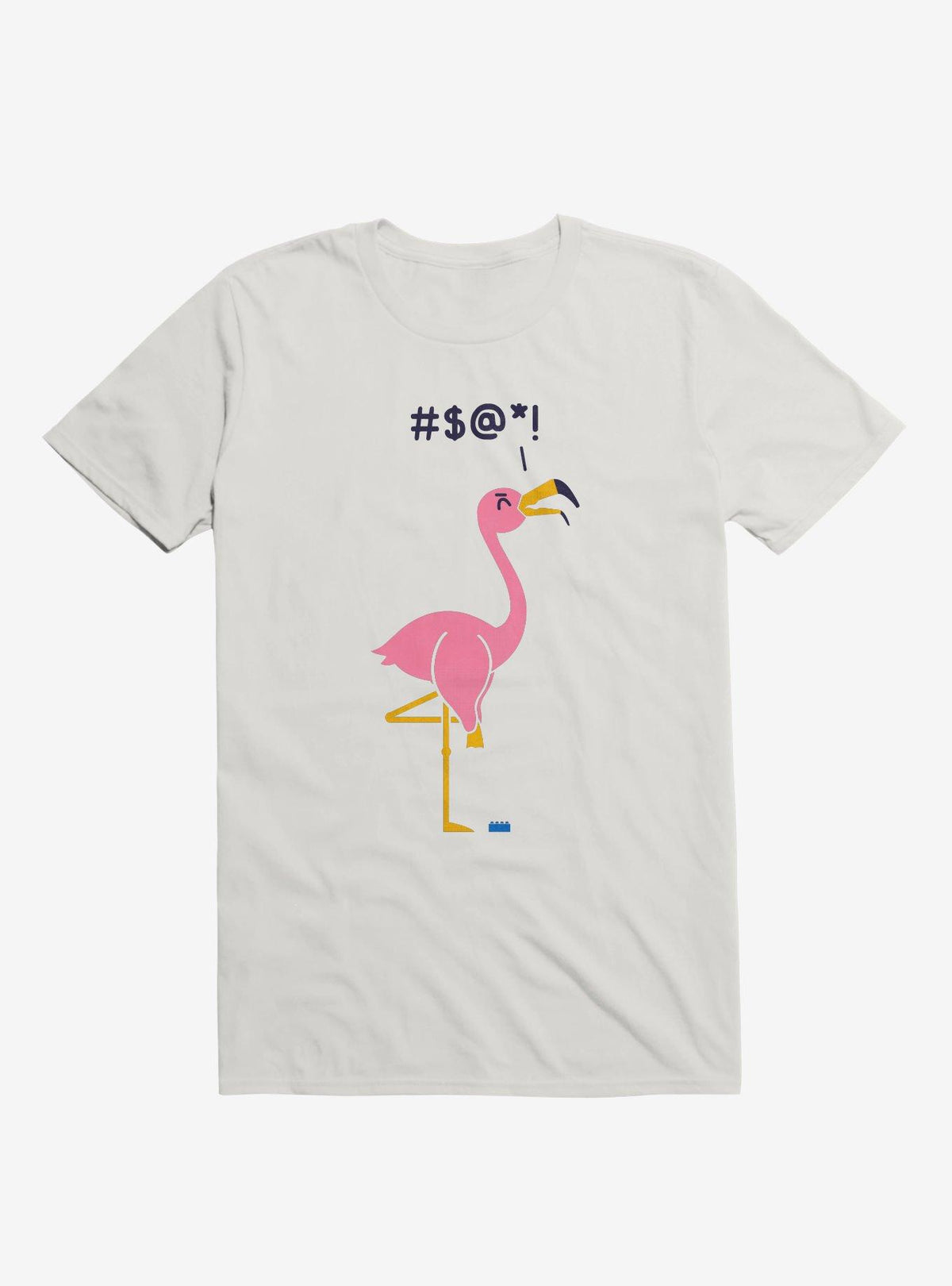 Ouch Flamingo White T Shirt T Shirt Streetwear Style Gift Ready