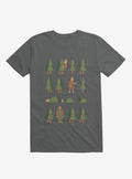 Bigfoot Forest Charcoal Grey T Shirt T Shirt Premium Print Humor Gift