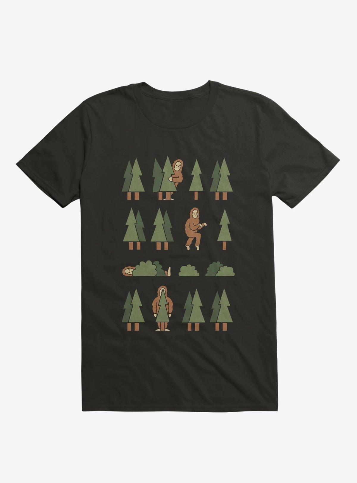 Bigfoot Forest Black T Shirt T Shirt Trending US Daily Wear