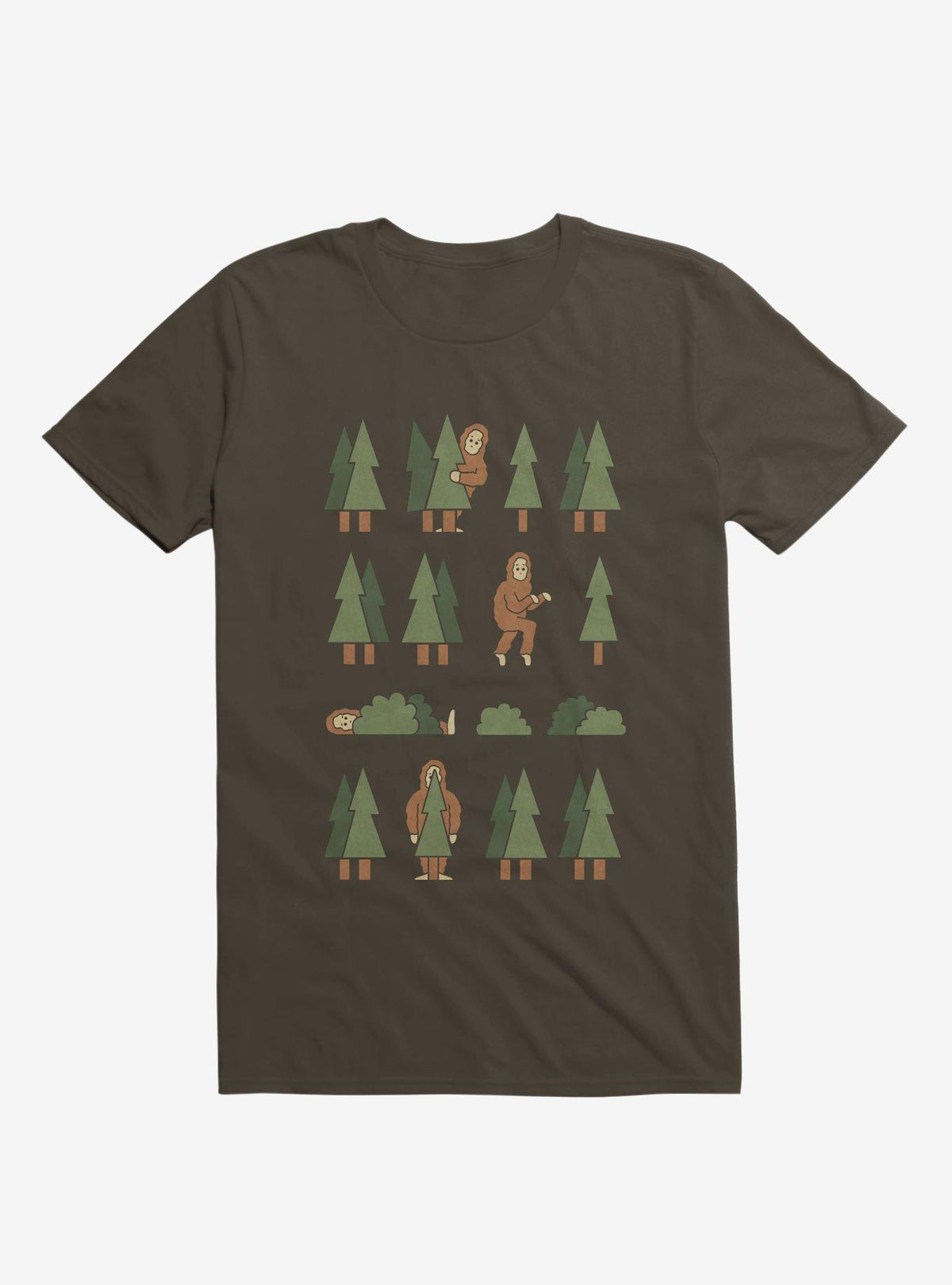Bigfoot Forest Brown T Shirt T Shirt Trending US Funny Quote