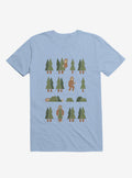 Bigfoot Forest Light Blue T Shirt T Shirt Trending US Humor Gift