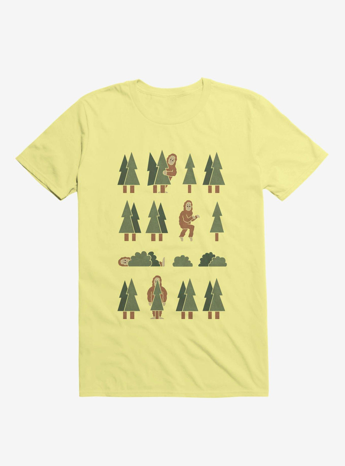 Bigfoot Forest Corn Silk Yellow T Shirt T Shirt Viral TikTok Best Seller Look