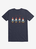 Gnow Your Gnomes Navy Blue T Shirt T Shirt Comfort Fit Daily Wear