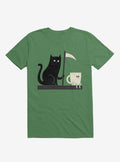 Impending Doom Cat Vs Cup Irish Green T Shirt T Shirt Comfort Fit Funny Quote