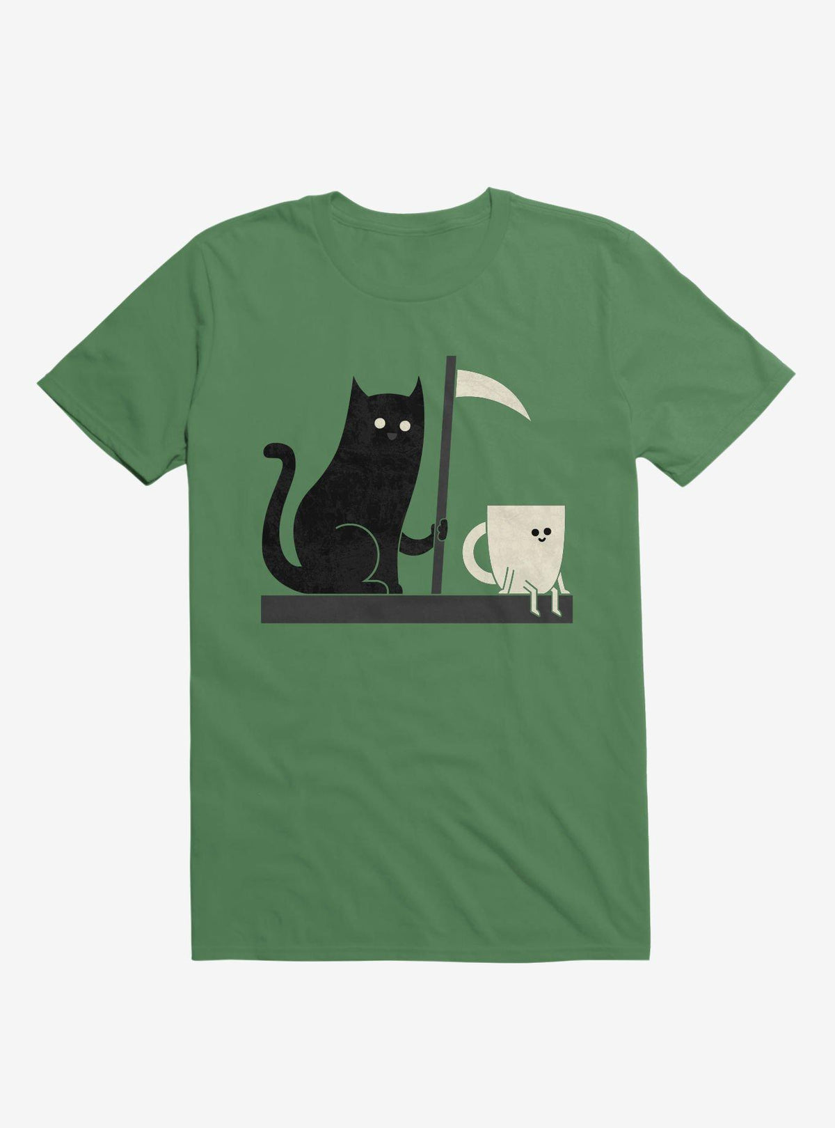 Impending Doom Cat Vs Cup Irish Green T Shirt T Shirt Comfort Fit Funny Quote
