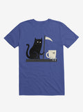 Impending Doom Cat Vs Cup Royal Blue T Shirt T Shirt Viral TikTok Daily Wear