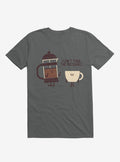 Coffee I Can t Take The Pressure Charcoal Grey T Shirt T Shirt Streetwear Style Gift Ready