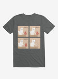 Purrhaps Mischievous Cat Charcoal Grey T Shirt T Shirt Viral TikTok Daily Wear