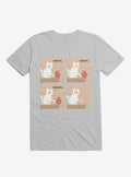 Purrhaps Mischievous Cat Ice Grey T Shirt T Shirt Trending US Best Seller Look