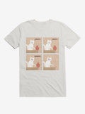 Purrhaps Mischievous Cat White T Shirt T Shirt Streetwear Style Funny Quote
