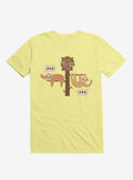 Sloths Slow Texters Club Corn Silk Yellow T Shirt T Shirt Streetwear Style Humor Gift