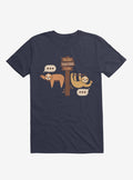 Sloths Slow Texters Club Navy Blue T Shirt T Shirt Viral TikTok Best Seller Look