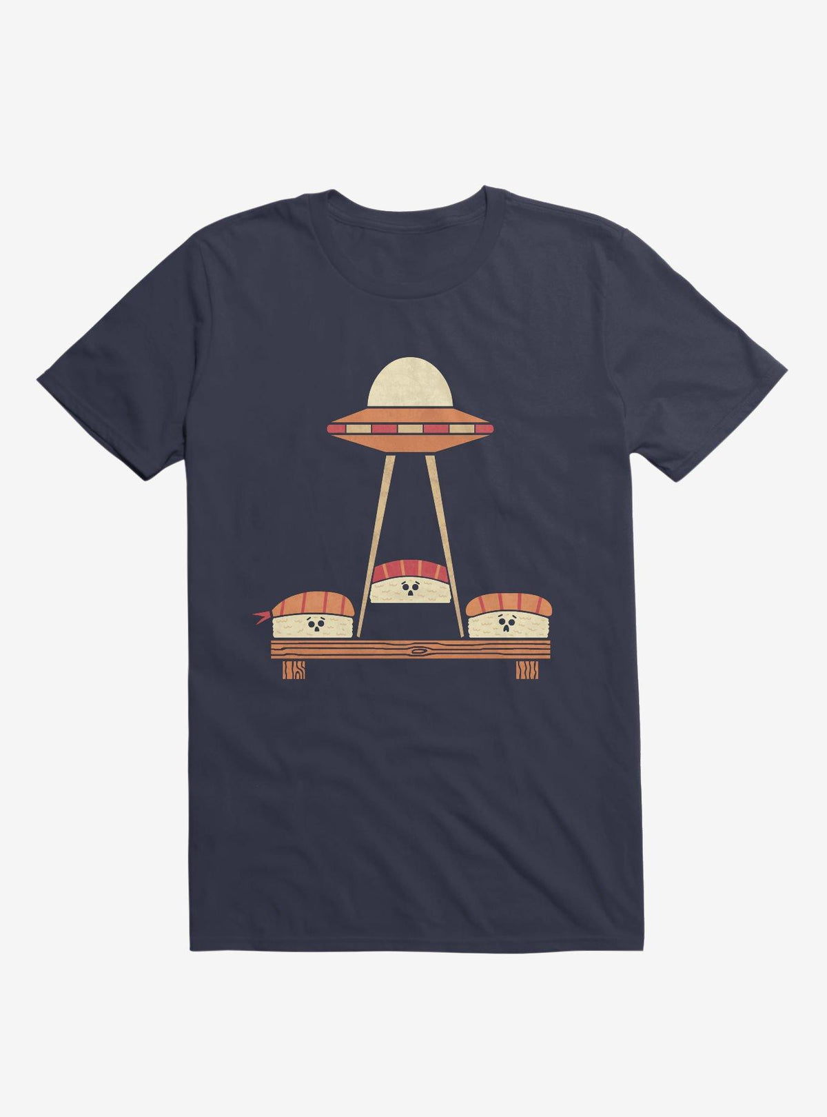The Sushi Abduction Navy Blue T Shirt T Shirt Trending US Daily Wear