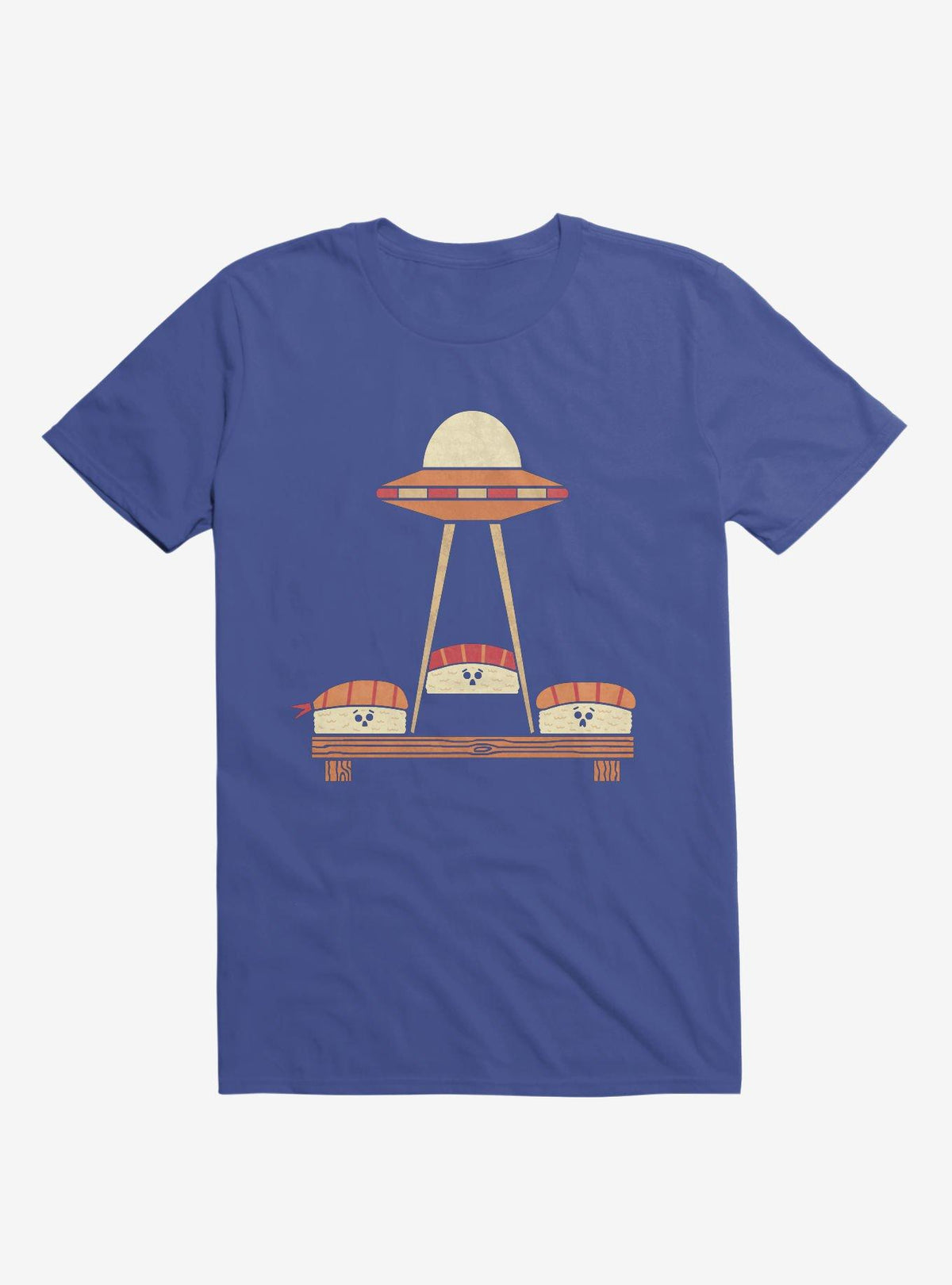 The Sushi Abduction Royal Blue T Shirt T Shirt Premium Print Best Seller Look