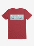 Dinosaur Meh Teor Red T Shirt T Shirt High Search Demand Funny Quote