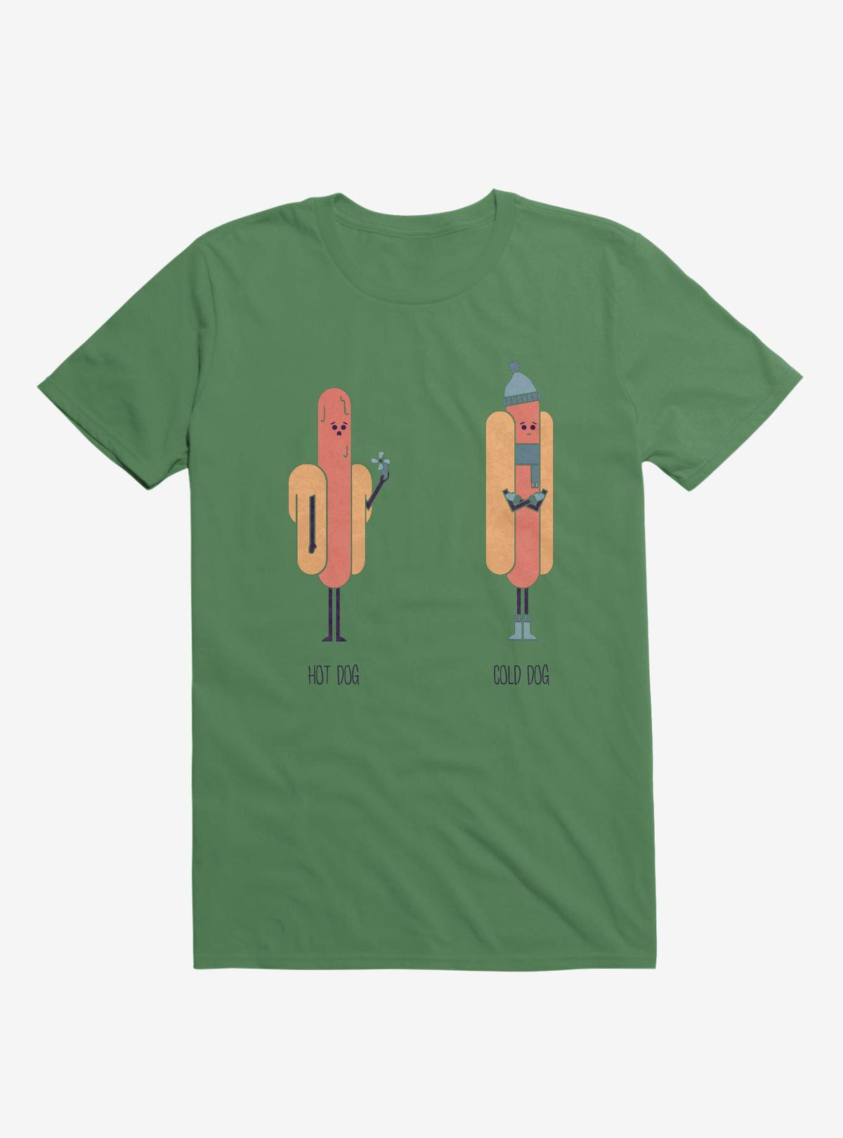 Opposites Hot Dog Cold Dog Irish Green T Shirt T Shirt Streetwear Style Funny Quote