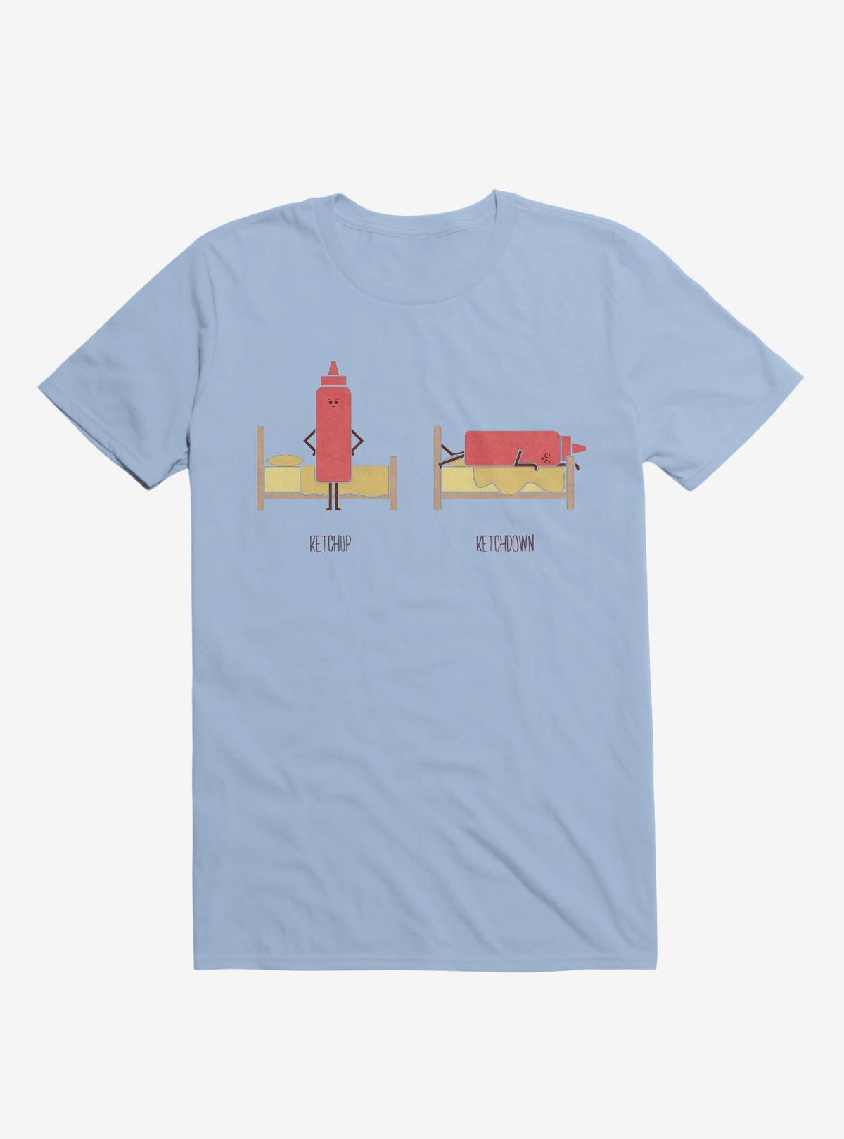Opposites Ketchup Ketchdown Light Blue T Shirt T Shirt Viral TikTok Gift Ready