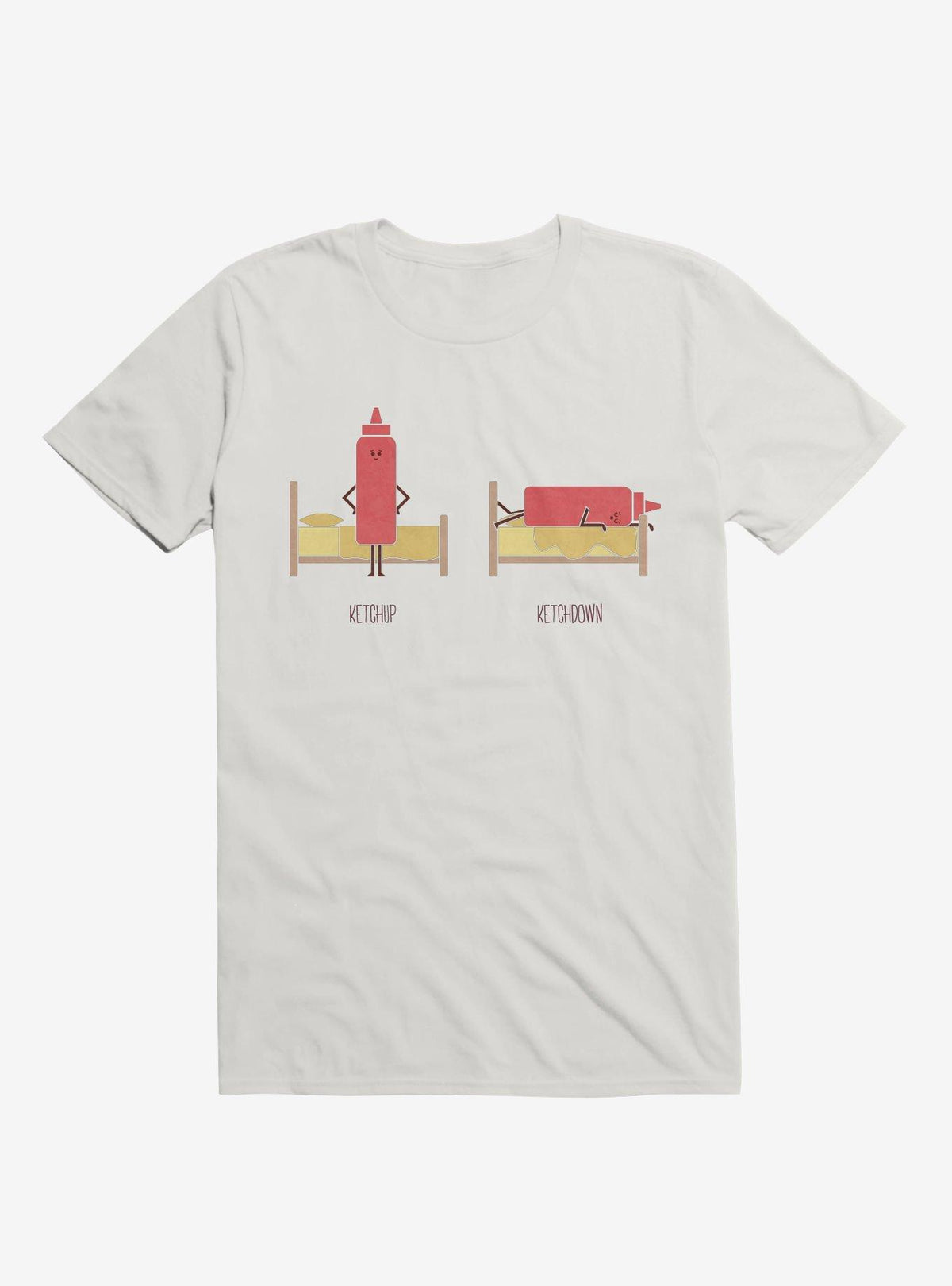 Opposites Ketchup Ketchdown White T Shirt T Shirt Viral TikTok Funny Quote