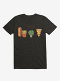Broccoli Junk Food Party Crasher Black T Shirt T Shirt Premium Print Daily Wear