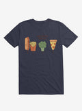 Broccoli Junk Food Party Crasher Navy Blue T Shirt T Shirt Streetwear Style Best Seller Look
