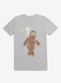 Alien And Sasquatch Piggyback Ice Grey T Shirt T Shirt Premium Print Best Seller Look