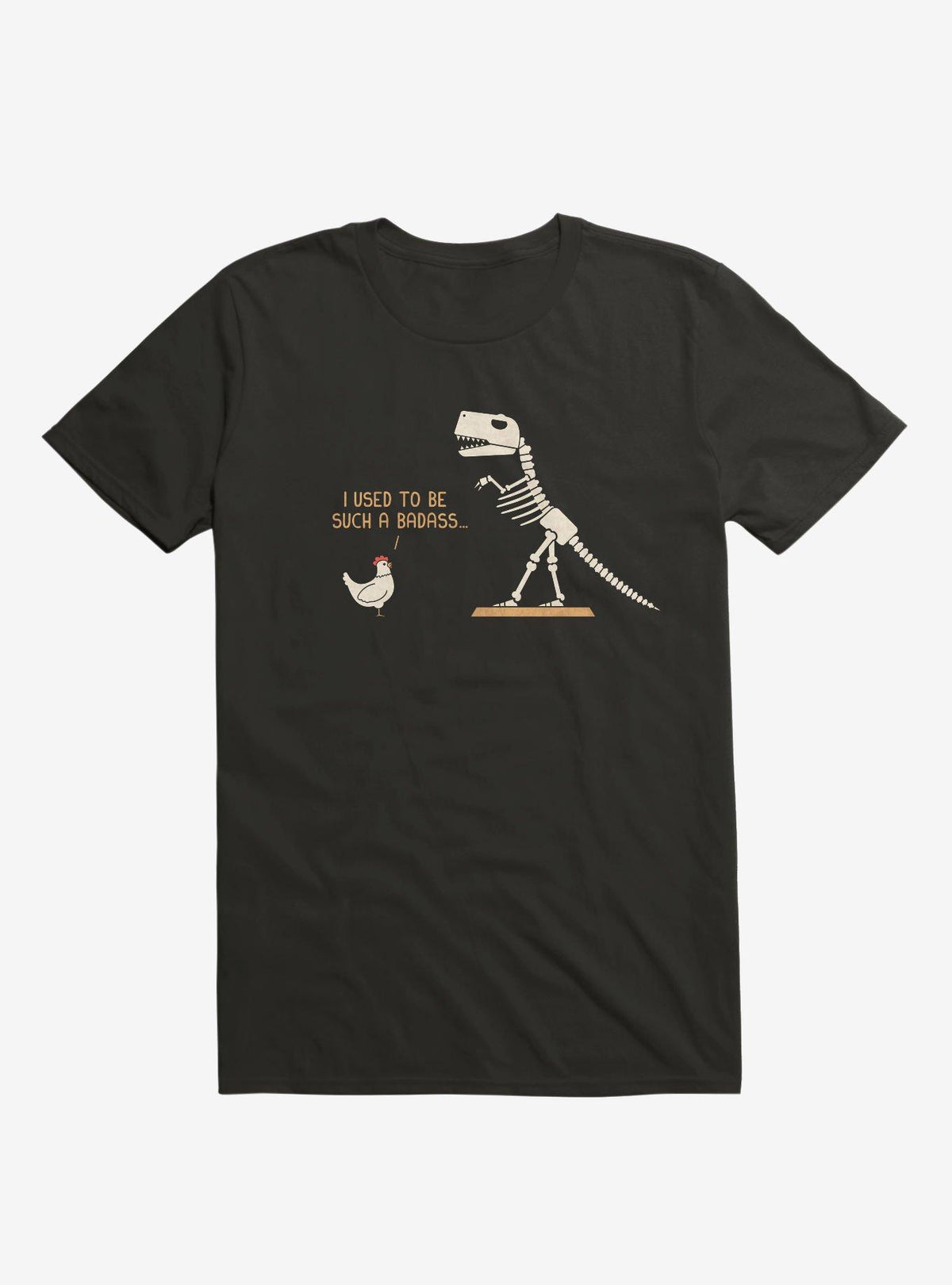 Chicken I Used To Be Bad Black T Shirt T Shirt Comfort Fit Funny Quote
