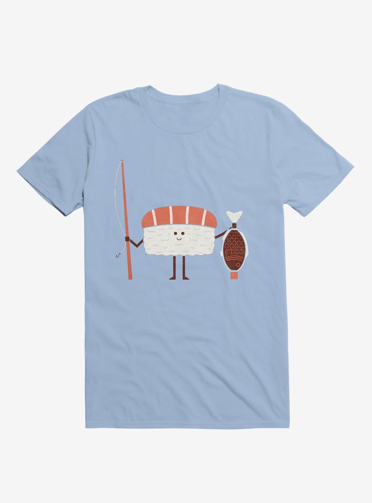 Sushi Catch Of The Day Light Blue T Shirt T Shirt High Search Demand Gift Ready