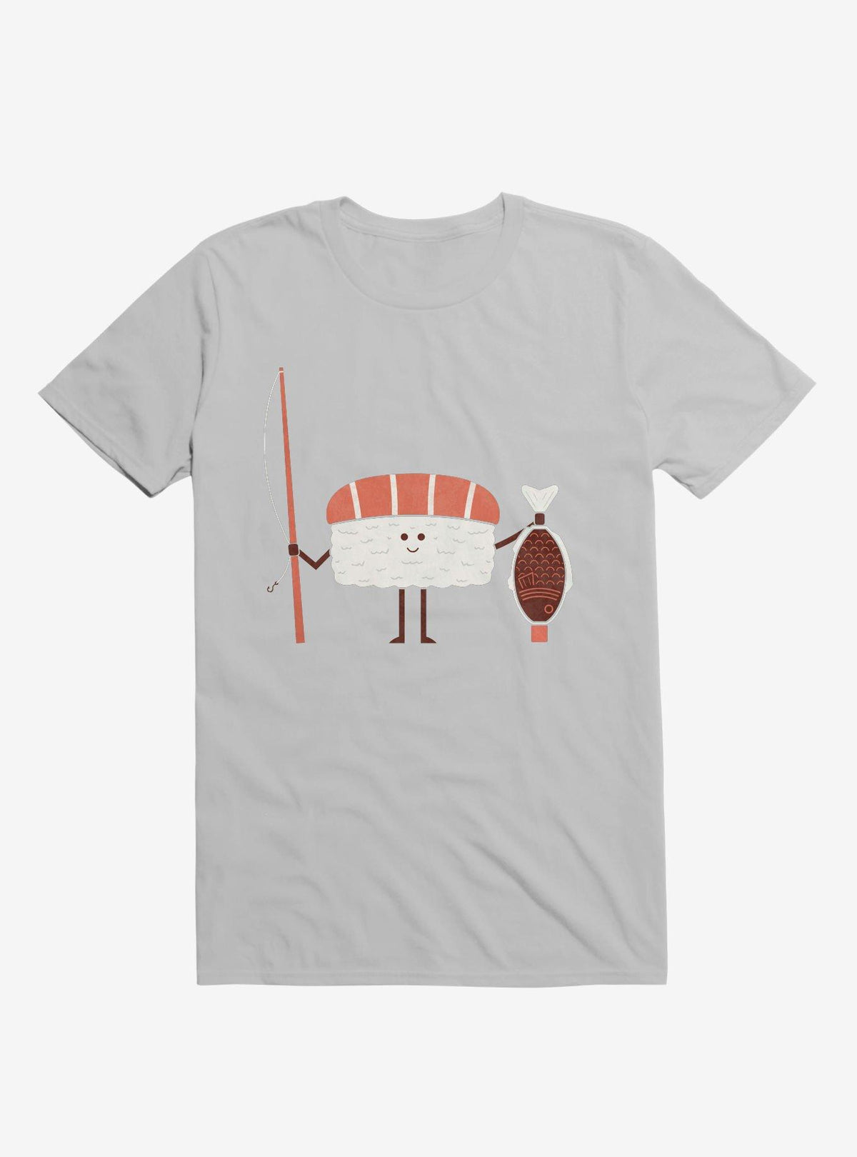 Sushi Catch Of The Day Ice Grey T Shirt T Shirt High Search Demand Daily Wear