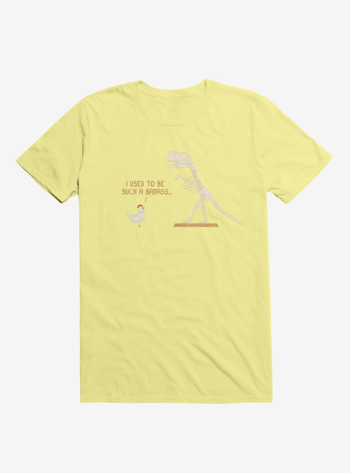 Chicken I Used To Be Bad Corn Silk Yellow T Shirt T Shirt Trending US Humor Gift