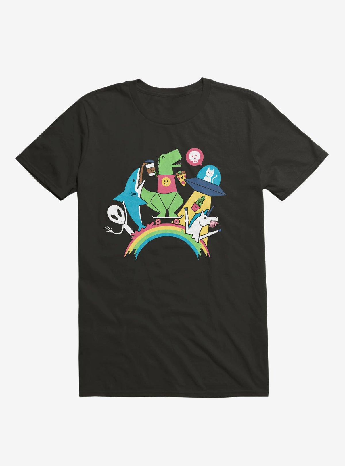 FTW Rainbow Party Black T Shirt T Shirt Viral TikTok Best Seller Look