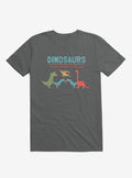 Fact Dinosaurs They d Probably Kill You Charcoal Grey T Shirt T Shirt Premium Print Best Seller Look