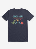 Fact Dinosaurs They d Probably Kill You Navy Blue T Shirt T Shirt Streetwear Style Best Seller Look
