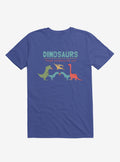 Fact Dinosaurs They d Probably Kill You Royal Blue T Shirt T Shirt Streetwear Style Humor Gift