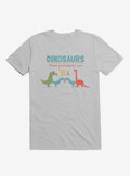 Fact Dinosaurs They d Probably Kill You Ice Grey T Shirt T Shirt High Search Demand Funny Quote