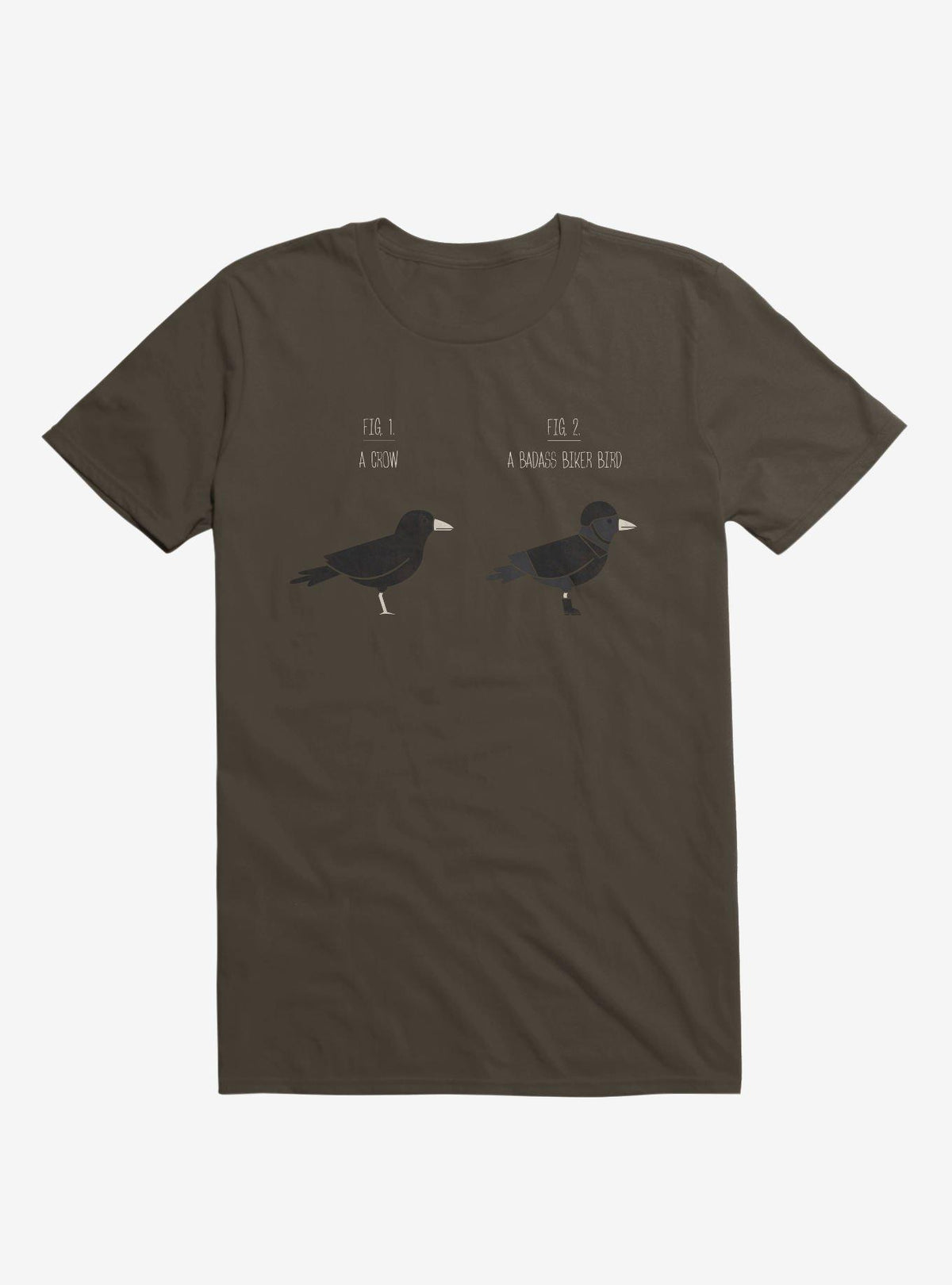 Know Your Birds A Crow Or Biker Bird Brown T Shirt T Shirt Viral TikTok Humor Gift
