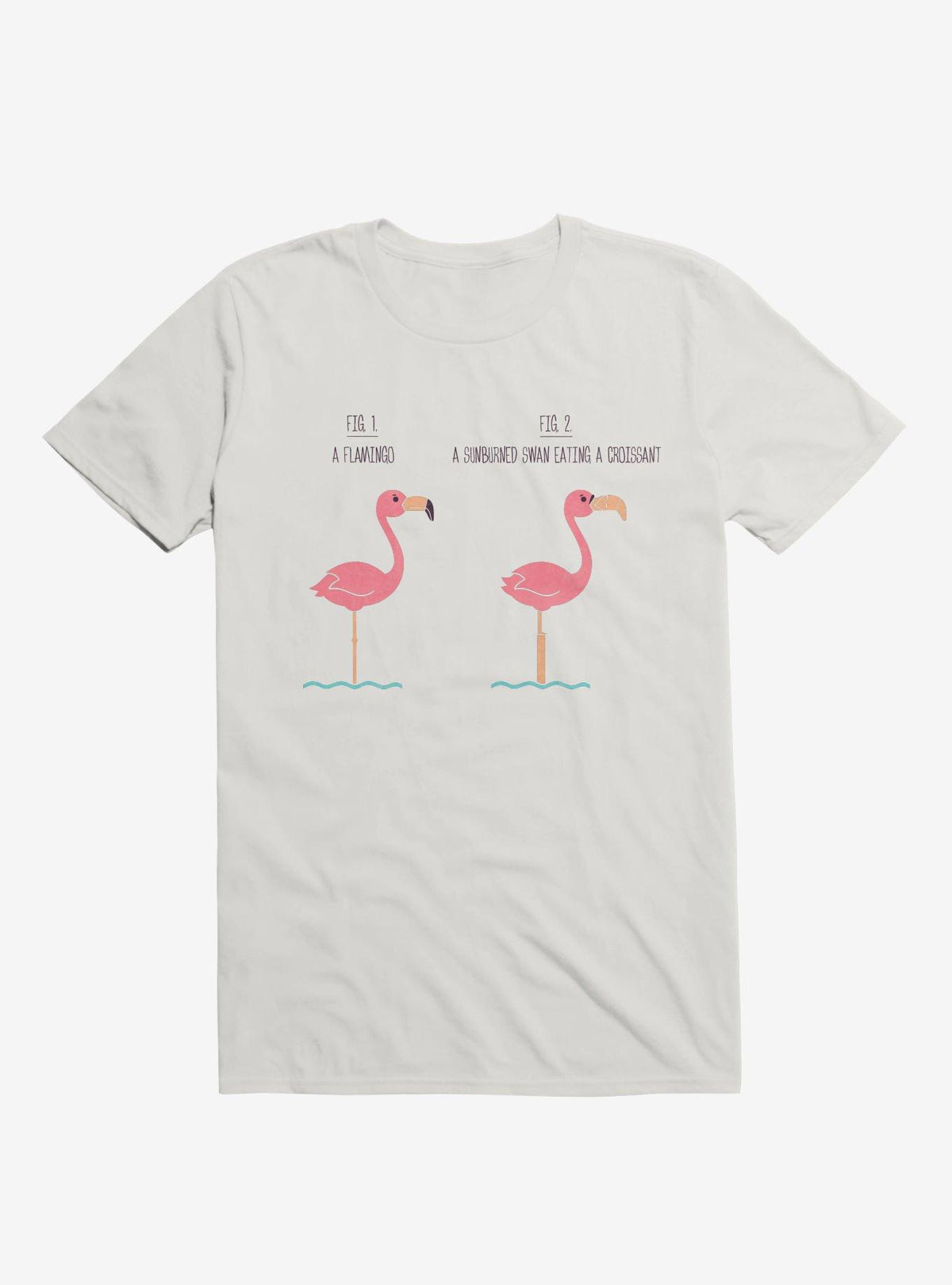 Know Your Birds A Flamingo Or Sunburned Swan White T Shirt T Shirt Viral TikTok Gift Ready
