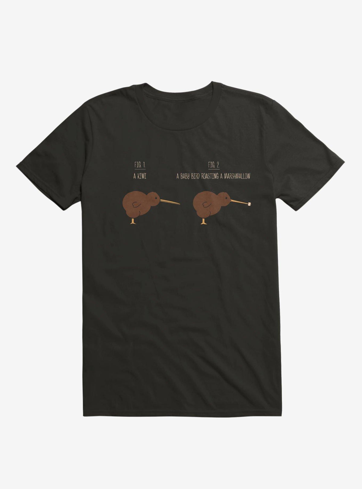 Know Your Birds A Kiwi Or Bird Roasting Marshmallow Black T Shirt T Shirt High Search Demand Daily Wear
