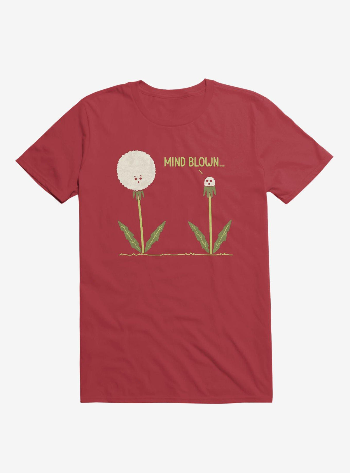 Mind Blown Dandelion Red T Shirt T Shirt Trending US Best Seller Look
