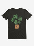 Monstera House Plant Black T Shirt T Shirt High Search Demand Funny Quote