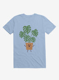 Monstera House Plant Light Blue T Shirt T Shirt Premium Print Best Seller Look