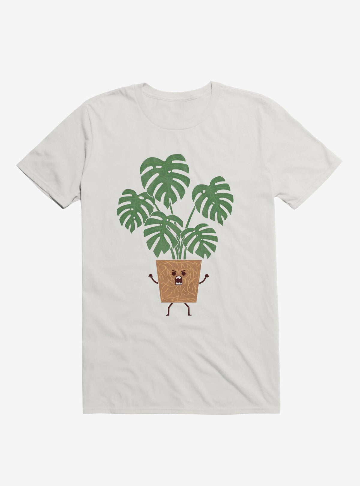 Monstera House Plant White T Shirt T Shirt Comfort Fit Daily Wear