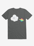 Cloud Oops Rainbow Charcoal Grey T Shirt T Shirt Comfort Fit Daily Wear