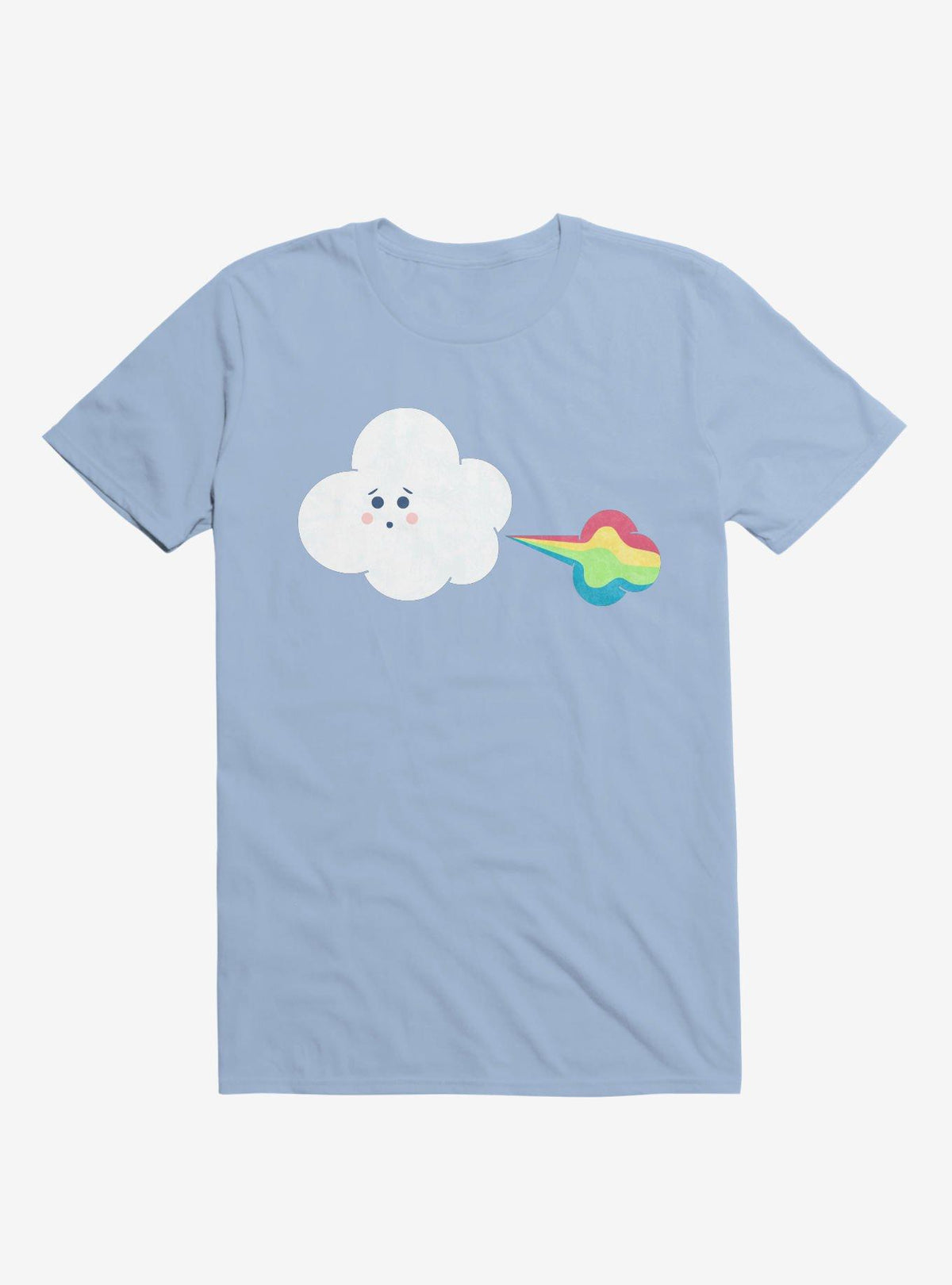 Cloud Oops Rainbow Light Blue T Shirt T Shirt High Search Demand Best Seller Look